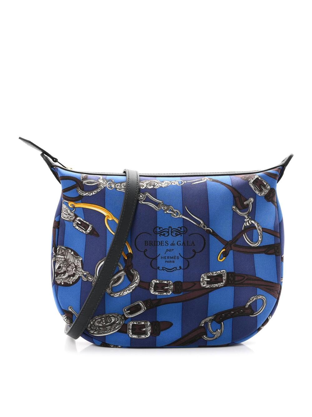 Hermes Silk Sursoie To Go Pouch Bleu #356424H14B